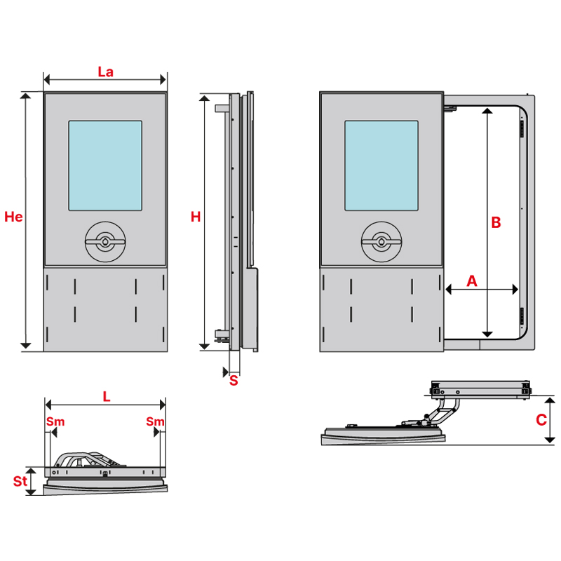 Pantograph door 2359.55